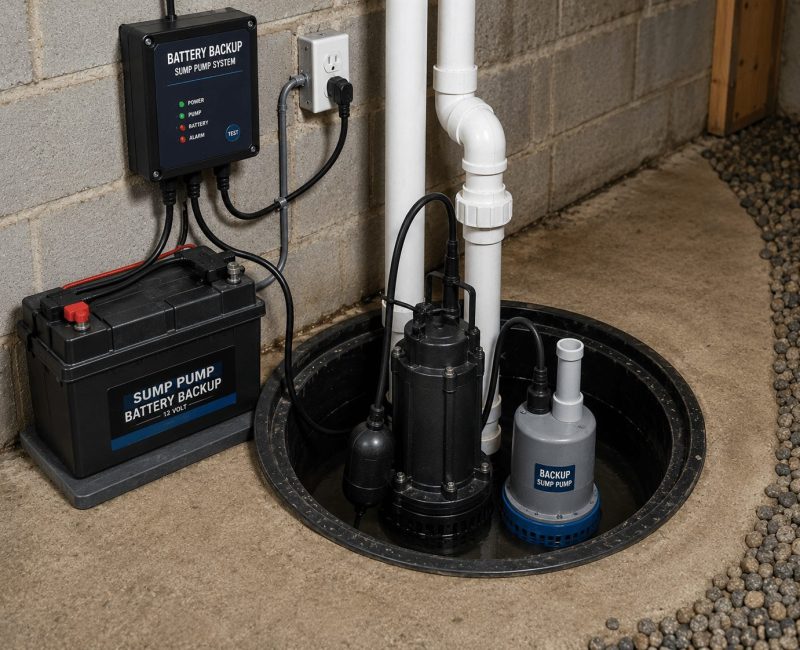 Battery Backup Sump Pump Systems Bracebridge