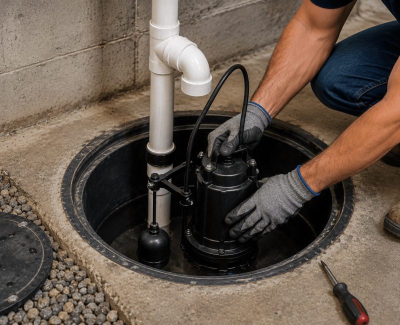 Submersible Sump Pump Installation Bracebridge