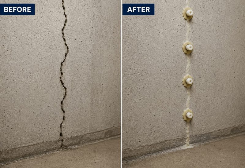 Epoxy Injection Before After Gravenhurst Epoxy Injection Before After Gravenhurst
