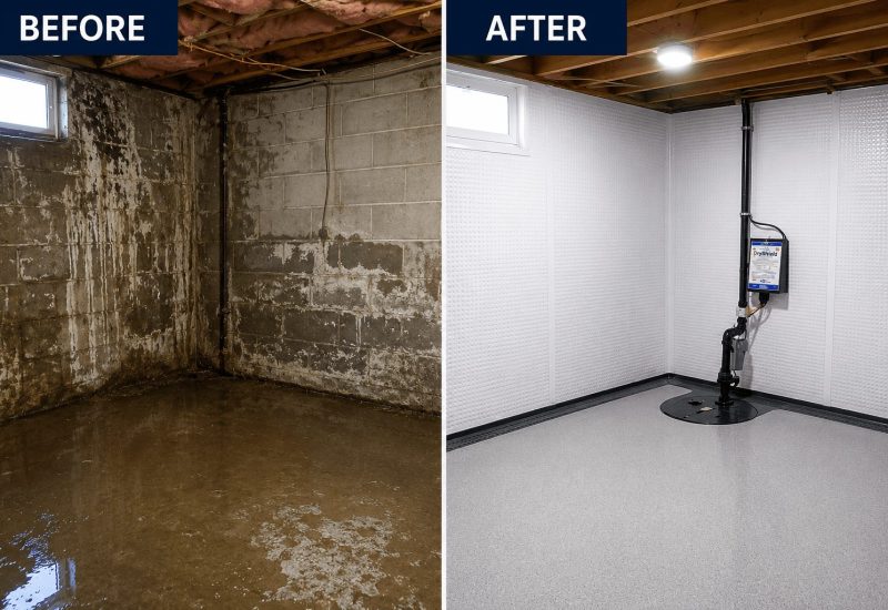 Wet Basement Repair Before After Gravenhurst Wet Basement Repair Before After Gravenhurst