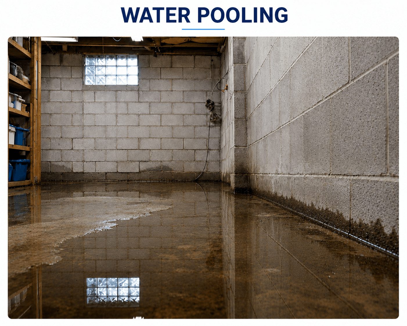 Water pooling