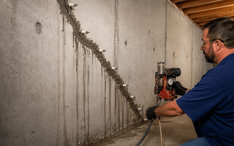 Polyurethane Crack Injection