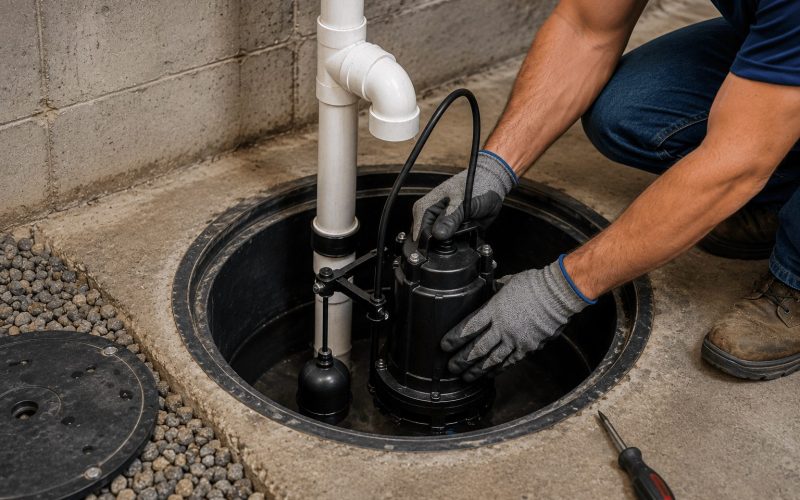 Submersible Sump Pump Installation