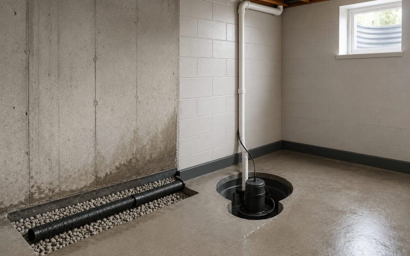 Interior Basement Waterproofing